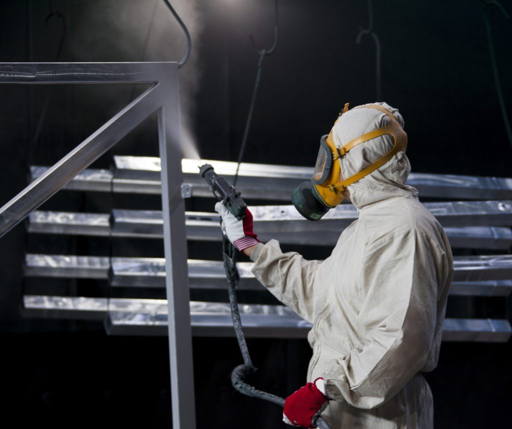 pintura de elementos estructurales para grúas torre